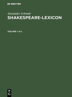 cover image of Shakespeare-Lexicon